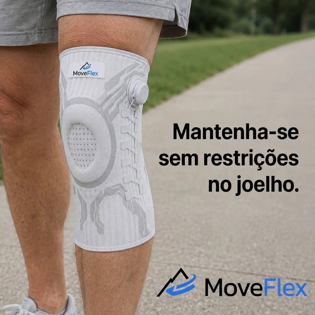 MoveFlex em uso ao ar livre: mantenha-se sem restrições no joelho